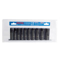 10-Piece 1/2" Deep Impact Socket Set (Metric) - Fixtec
