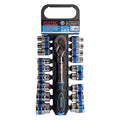 10-Piece 1/2" Deep Impact Socket Set (SAE) - Fixtec