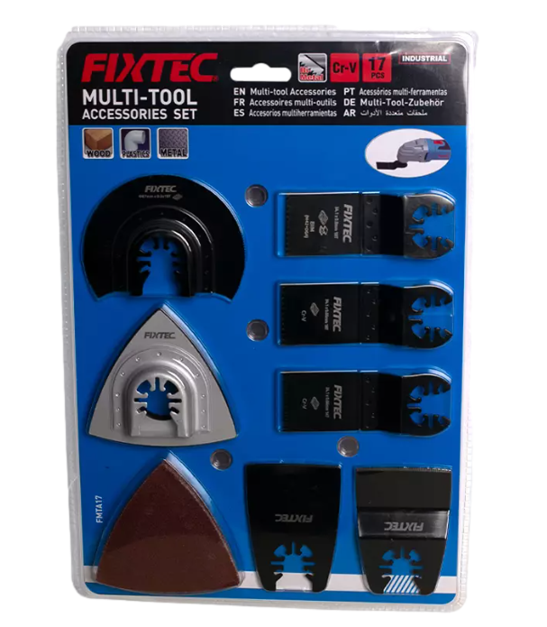 17-Piece Oscillating Multi-Tool Accessory Set - Fixtec