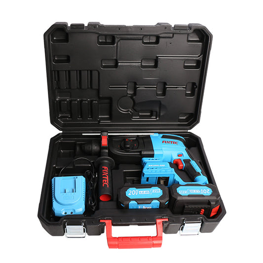 20V Cordless Brushless Rotary Hammer SDS-Plus (Kit) – for Concrete Drilling & Chiselling - Fixtec