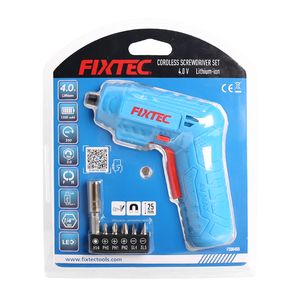 4V Cordless Screwdriver (49-Piece Kit) - Fixtec