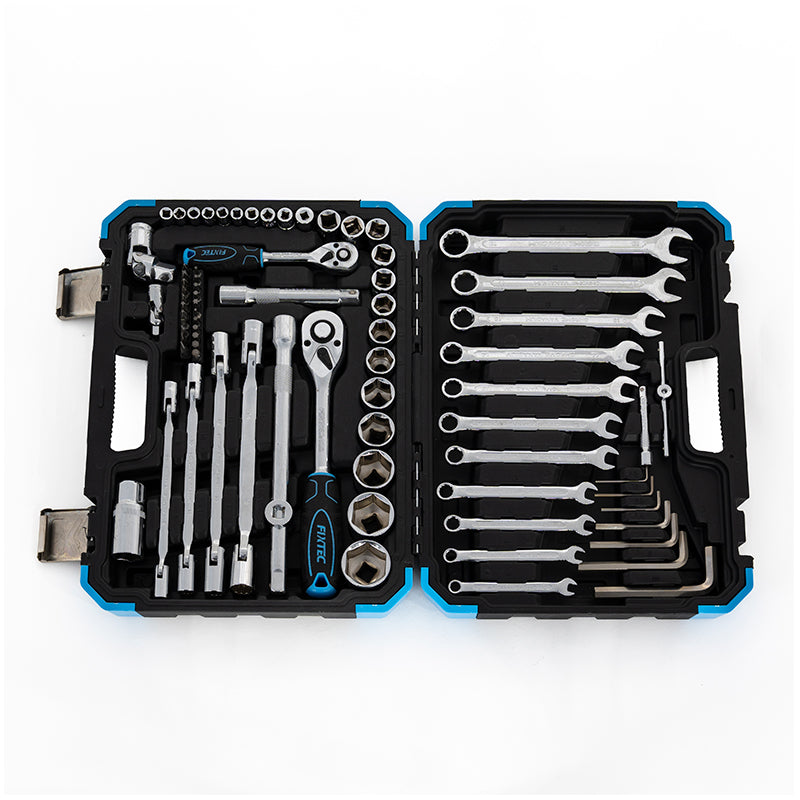 77-Piece Socket Set (1/4" & 1/2" Drive) - Fixtec