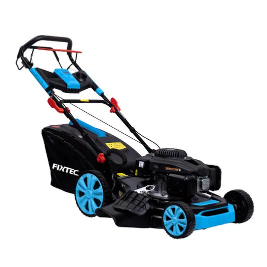 20" Self-Propelled Gasoline Lawn Mower (196cc) – for Effortless Lawn Care - Fixtec