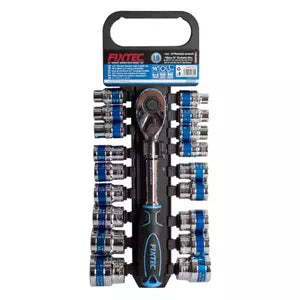 10-Piece 1/2" Deep Impact Socket Set (SAE) – for Impact Wrenches & Heavy Fastening - Fixtec