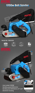 Belt Sander 1200W (100 x 610mm) - Fixtec
