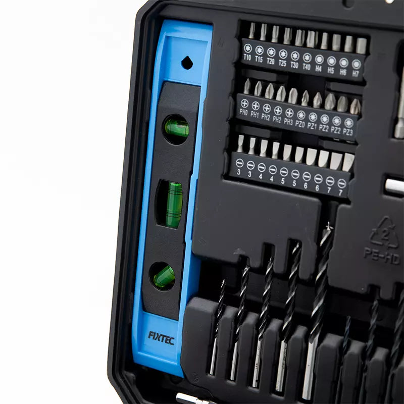 12V Cordless Drill Set with 60PCS Accessories - Fixtec